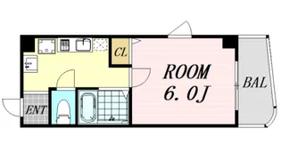 プレミアム新福島【11階】の間取り