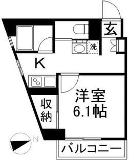 三和駒込【4階】の間取り