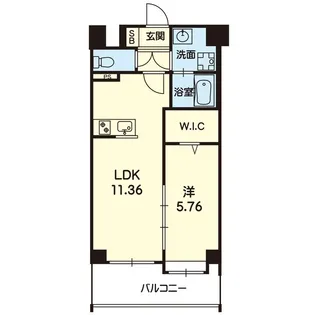 mon reve新大江【6階】の間取り