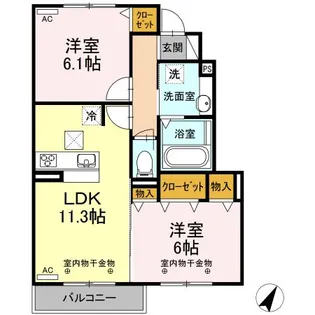 Mirador【1階】の間取り