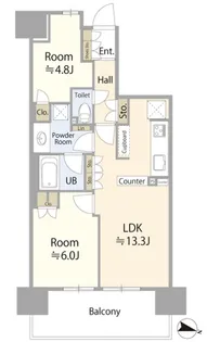 パークホームズ千葉【5階】の間取り