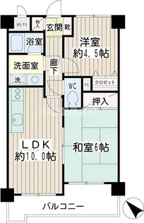 アムール鶴見【2階】の間取り