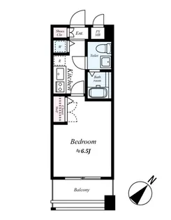 ピュアドームグランテージ博多【9階】の間取り