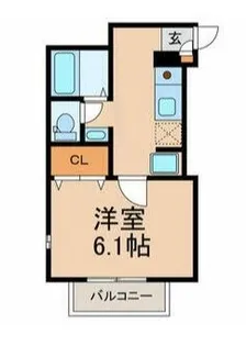 千葉県市川市鬼高3【アパート】の間取り