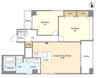 クリストファーヒルズ【9階】の間取り