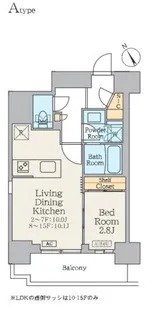 東京都江東区永代1【マンション】の間取り