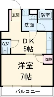 1Kの間取り画像