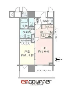 BrilliaTower池袋【19階】の間取り