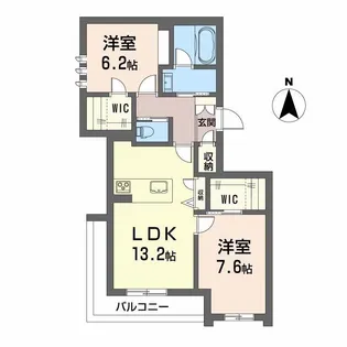 徳島県徳島市吉野本町2【マンション】の間取り