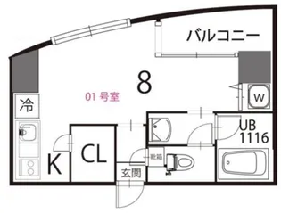東京都中野区中央4【マンション】の間取り