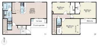リシェス・アルモニー新井宿A棟の間取り