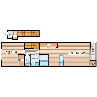 ALLOGGIO【2階】の間取り