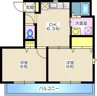 神奈川県横浜市港南区大久保3【マンション】の間取り