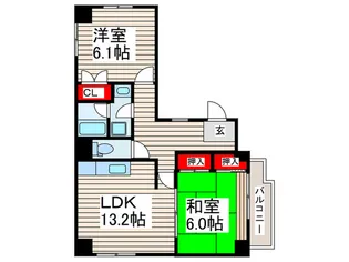 エイトジャパンシーダー【7階】の間取り