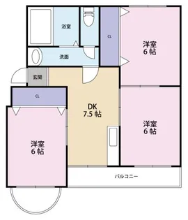 メゾン竹内【2階】の間取り
