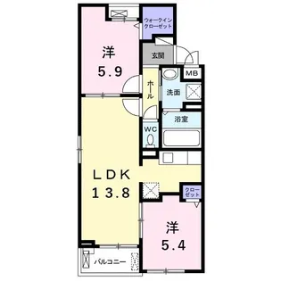 フォーエバー サチ【2階】の間取り