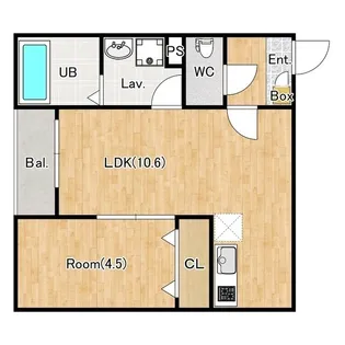埼玉県さいたま市北区本郷町【アパート】の間取り