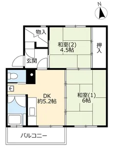 UR大麻宮町【5階】の間取り