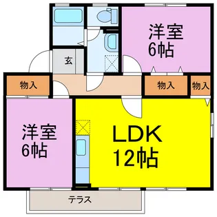 パークロイヤル【1階】の間取り
