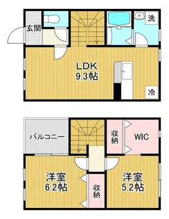 滋賀県栗東市中沢3【一戸建】の間取り
