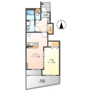 神奈川県中郡大磯町国府本郷【アパート】の間取り