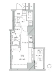 クレイシア亀戸【13階】の間取り