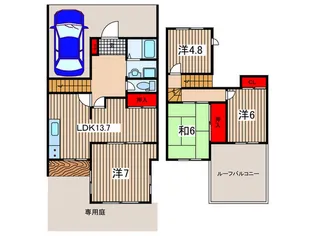 埼玉県鴻巣市吹上富士見1【一戸建】の間取り