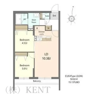 S-RESIDENCE医大南altier【2階】の間取り