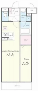 神奈川県藤沢市宮前【アパート】の間取り