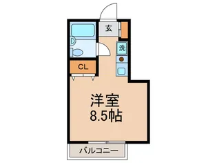 ハイツ玉川【1階】の間取り