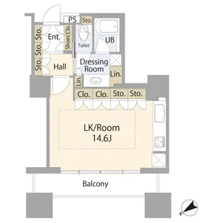 東京ツインパークス ライトウィング【2階】の間取り
