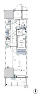 ライジングプレイス亀戸【2階】の間取り