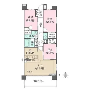 神奈川県川崎市麻生区上麻生5【マンション】の間取り