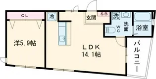 ロシェ沼袋【2階】の間取り