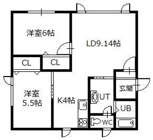 エスベランサ【2階】の間取り