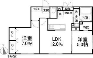 レクシア【2階】の間取り