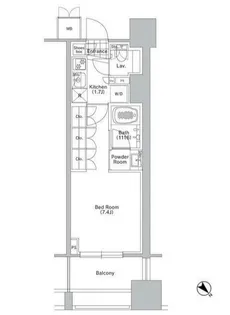 コンフォリア渋谷WEST【9階】の間取り