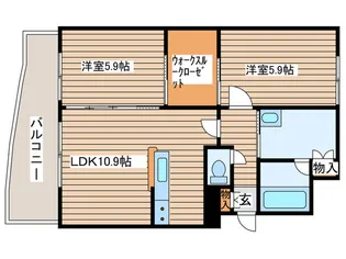 ラフィネ桑園【8階】の間取り