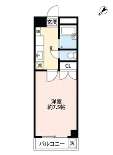 エスポワール黒髪【5階】の間取り