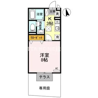 RIO AONO IV号館【1階】の間取り