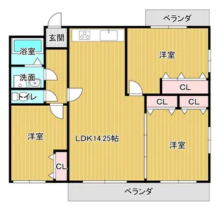 ファミリールB【2階】の間取り