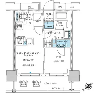 プレミスト板橋【5階】の間取り