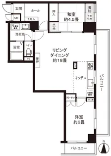 グローリア初穂菊名【4階】の間取り