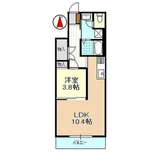 バルカロール【1階】の間取り