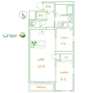 新築藤沢マンション【5階】の間取り