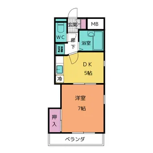 横井ビル【4階】の間取り