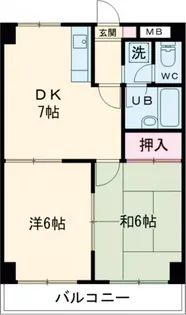 第2パークメゾン【3階】の間取り