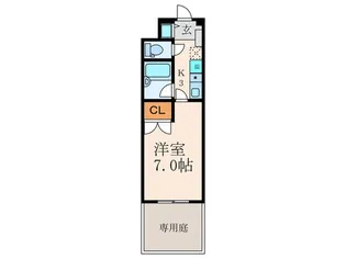 コンフォート若園【1階】の間取り