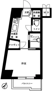 ルーブル白金高輪【2階】の間取り