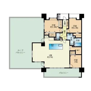 ザ・ライオンズ百道 801【8階】の間取り